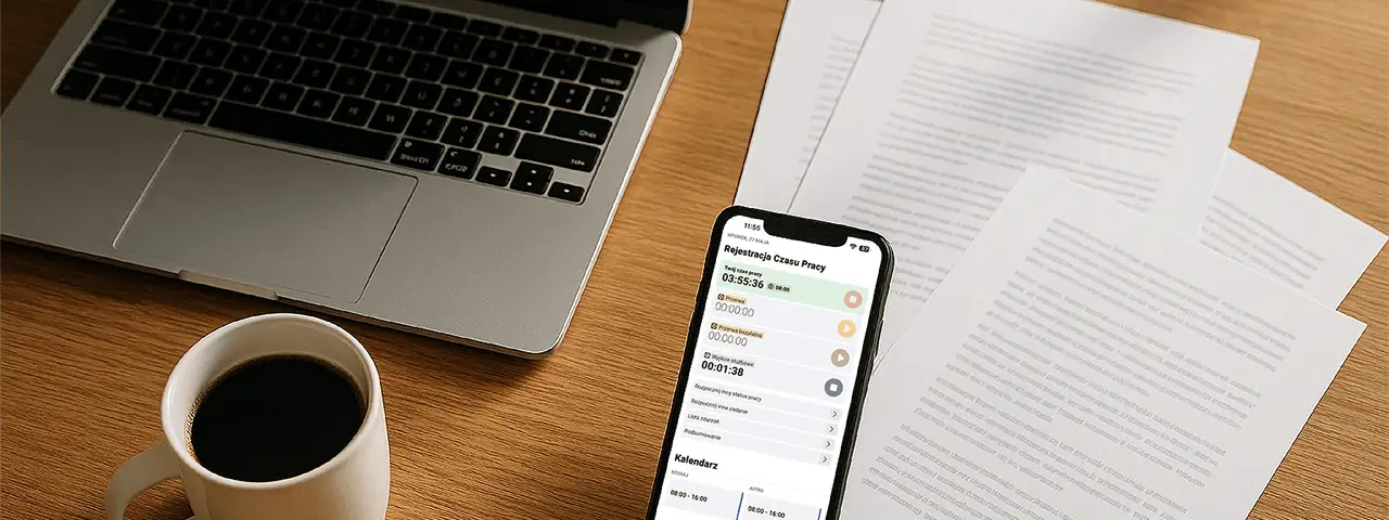 Aplikacja inEwi do liczenia godzin czasu pracy