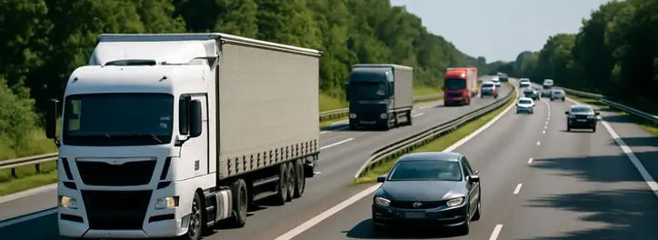 Eurowinieta - samochodu na autostradzie