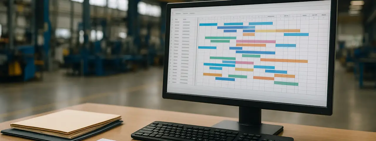 Grafik pracy na hali produkcyjnej