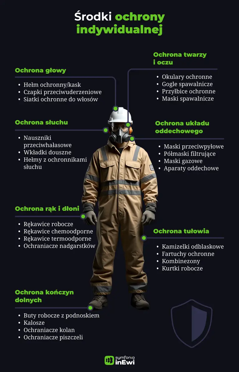 Infografika środki ochrony indywidualnej