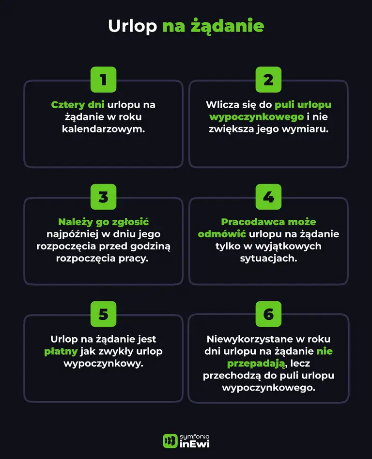 urlop na żądanie