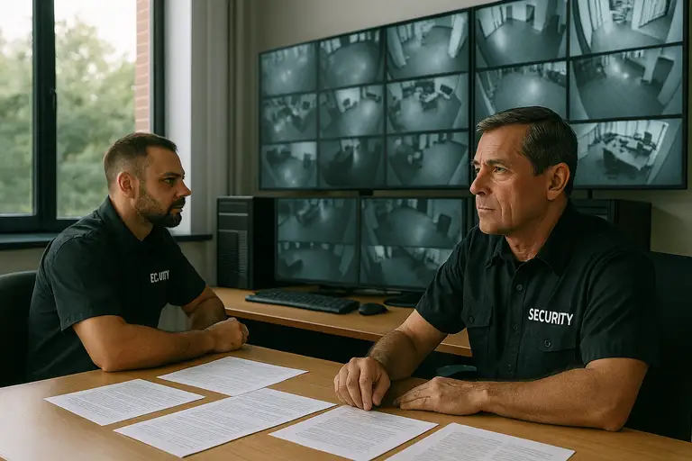 Pracownik ochrony pracujący w systemie równoważnym