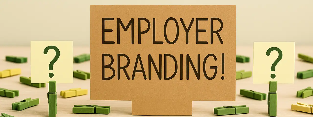 Tabliczka z napisem employer branding