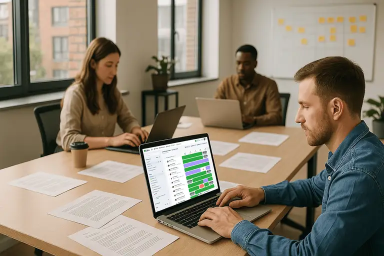 Zespół pracujący z aplikacją inEwi