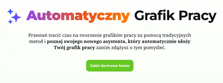 automatyczny grafik pracy darmowe konto