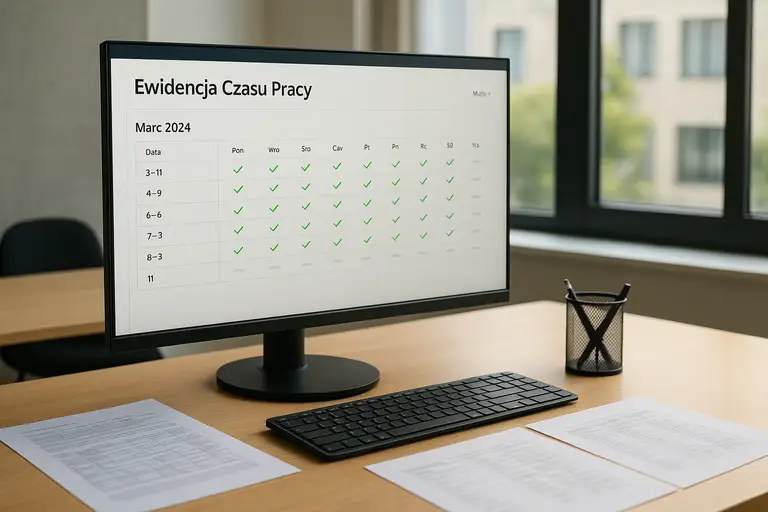 Ewidencja czasu pracy na komputerze