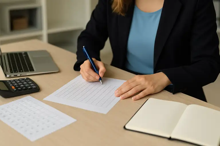 Kadrowa podczas pracy