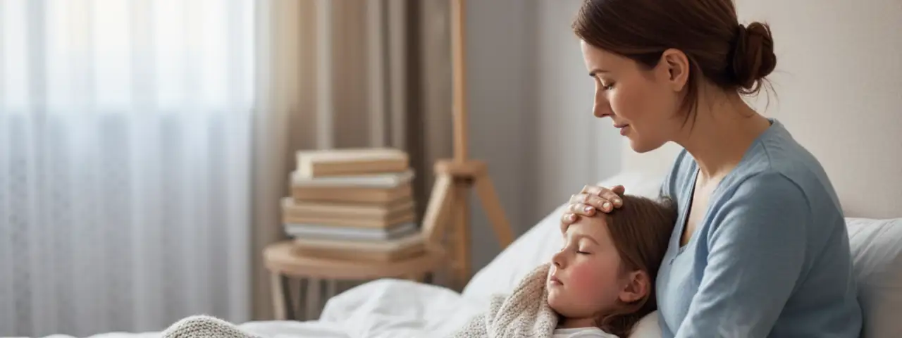 Matka opiekująca się chorym dzieckiem pobierająca zasiłek opiekuńczy