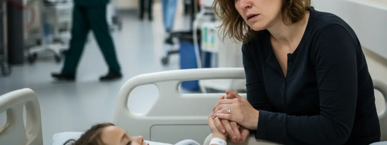 Matka z dzieckiem w szpitalu korzystając z urlopu siła wyższa