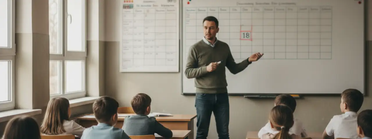 Nauczyciel pracujący w nadgodzinach