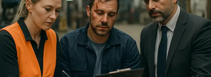 Podpisywanie protokołu powypadkowego