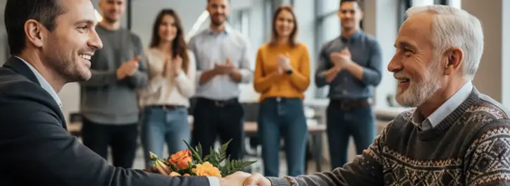 Starszy pracownik odchodzi na emeryturę