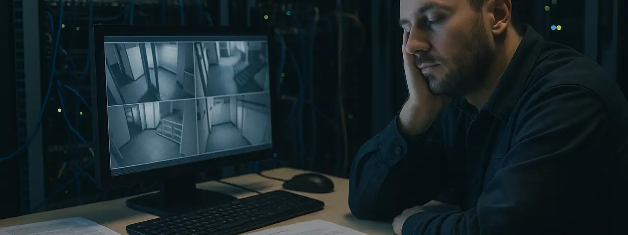 Pracownik podczas pełnienia dyżuru w zakładzie pracy