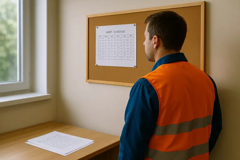 Pracownik w kamizelce odblaskowej