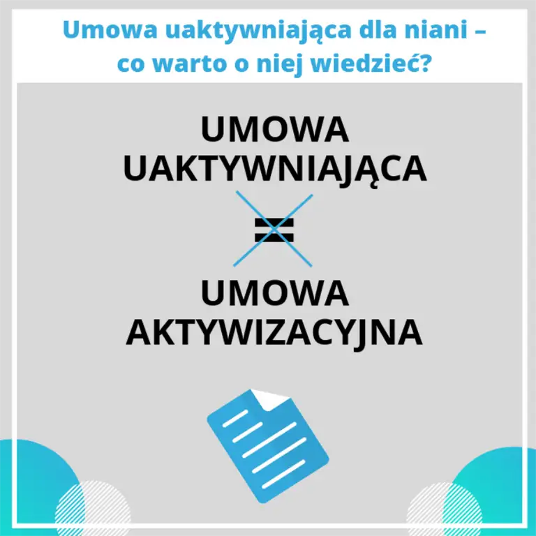umowa uaktywniająca